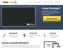 Tablet Screenshot of llenaencuestas.com